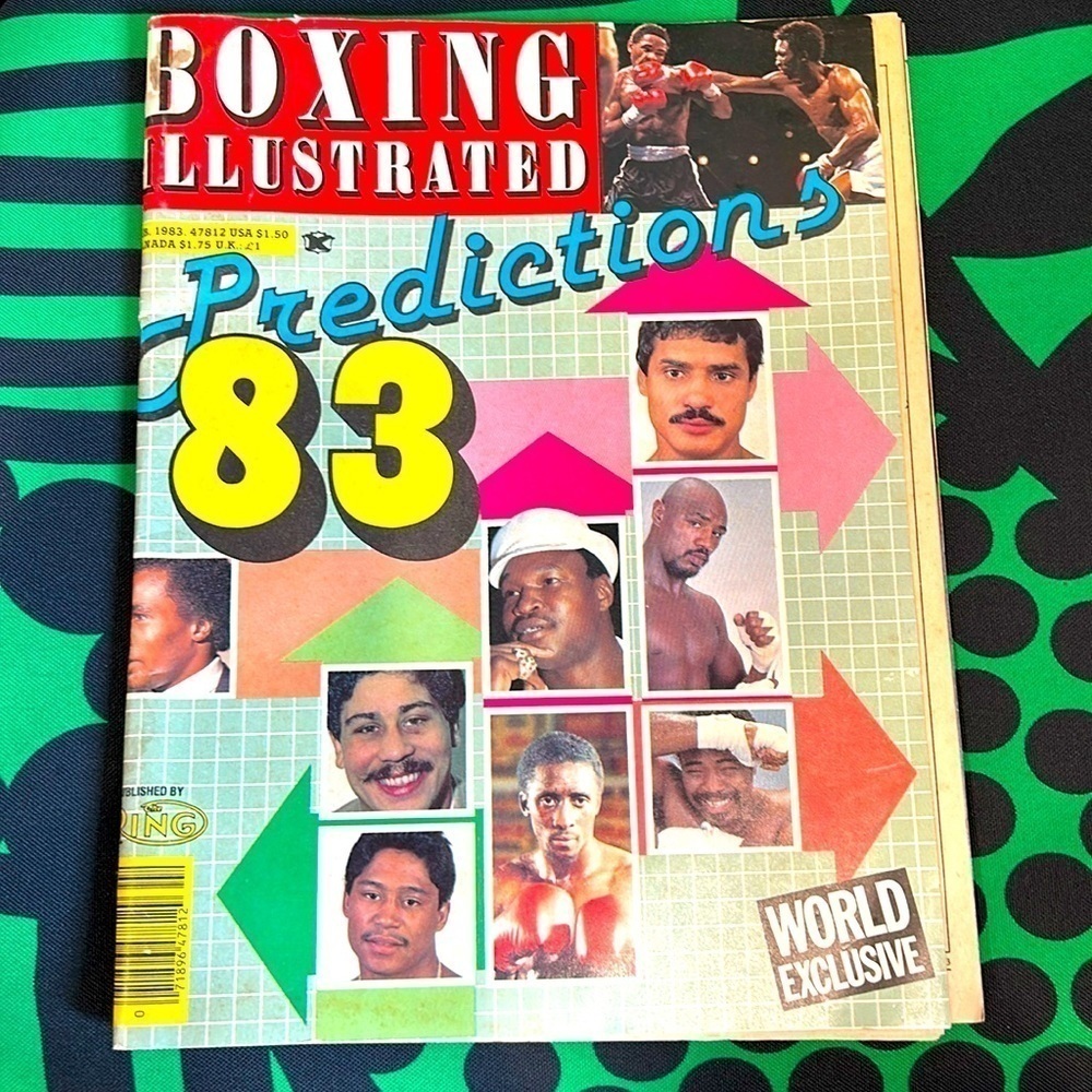 Vintage classic boxing illustrated predictions, February 1983 magazine